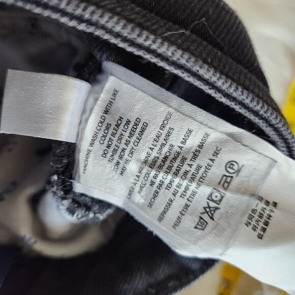 Anthropologie Pilcro Split Hem Straight Leg Jeans Women's 31‎ High Rise Black - Picture 10 of 16